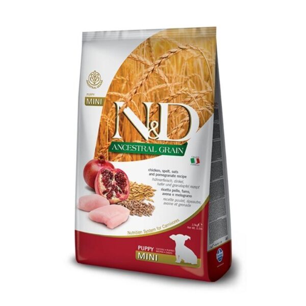 ND אנסס עוף רימון כלב גור מיני 2.5 ק"ג