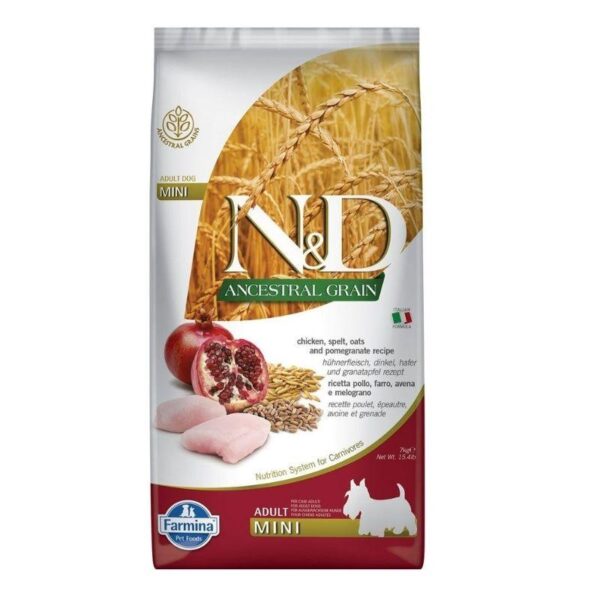 ND אנסס עוף רימון כלב מיני 2.5 ק"ג