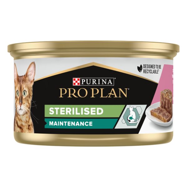 פרופלאן חתול STERILISED פחית סלמון וטונה 85 גר'