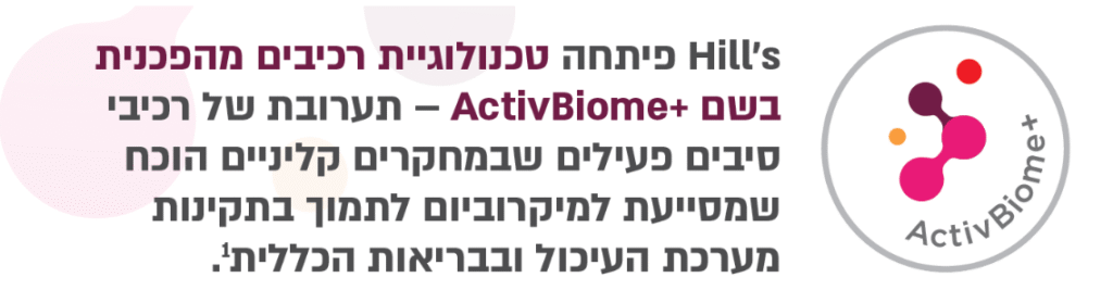 בריאות מערכת העיכול - טכנולוגיית +ActivBiome 